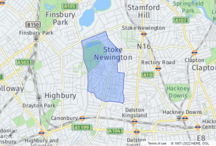 Clissold - London Borough of Hackney District Ward