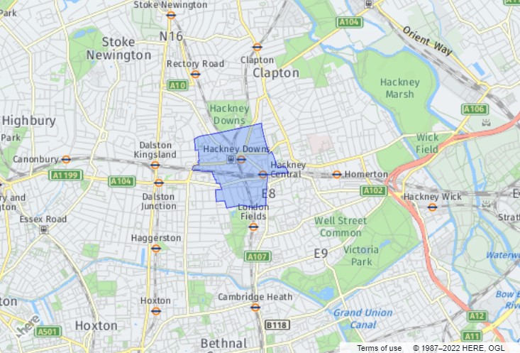 Hackney Central - London Borough of Hackney District Ward