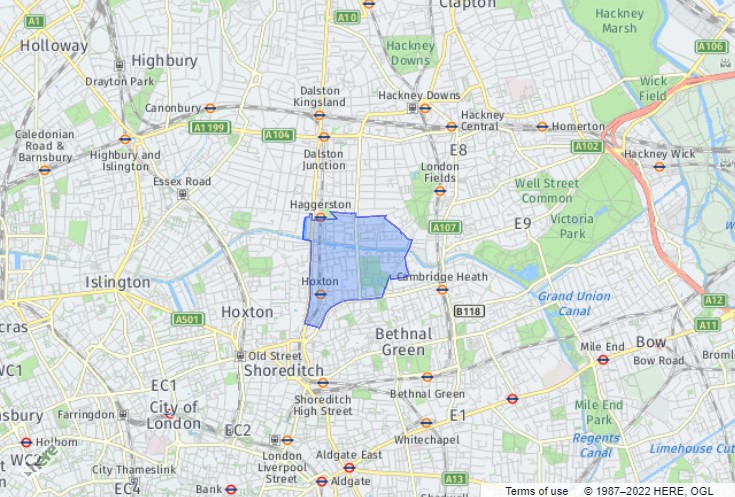 Haggerston - London Borough of Hackney District Ward