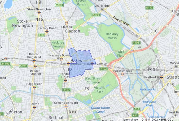 Homerton - London Borough of Hackney District Ward