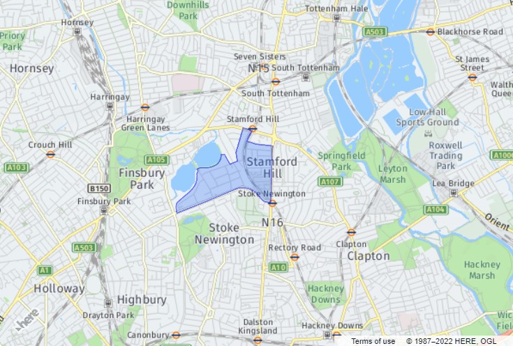 Stamford Hill West - London Borough of Hackney District Ward