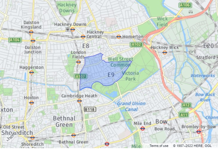 Victoria - London Borough of Hackney District Ward
